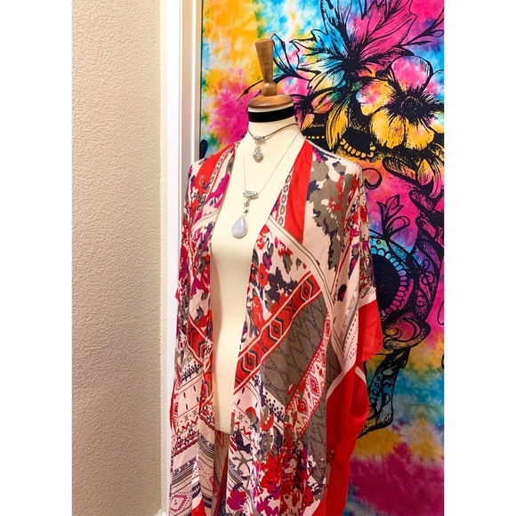 🌈 Beautiful summer boho kimono - Picture 3 of 11